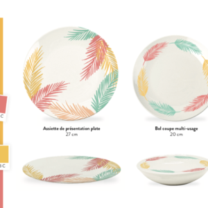 assiette collection Copacabana design