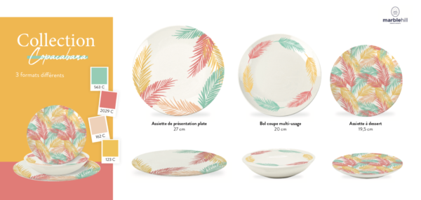 assiette collection Copacabana design